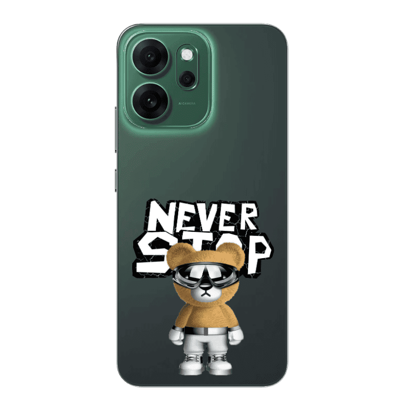 Oppo 14 F Never stop Transparent Silicone TPU Θήκη